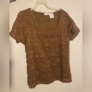 Brown vintage top